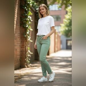 Jolt Green Skinny Jeans Size 3 / 26W Stretch Denim Y2K Color Pants NWT no Tags